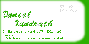 daniel kundrath business card